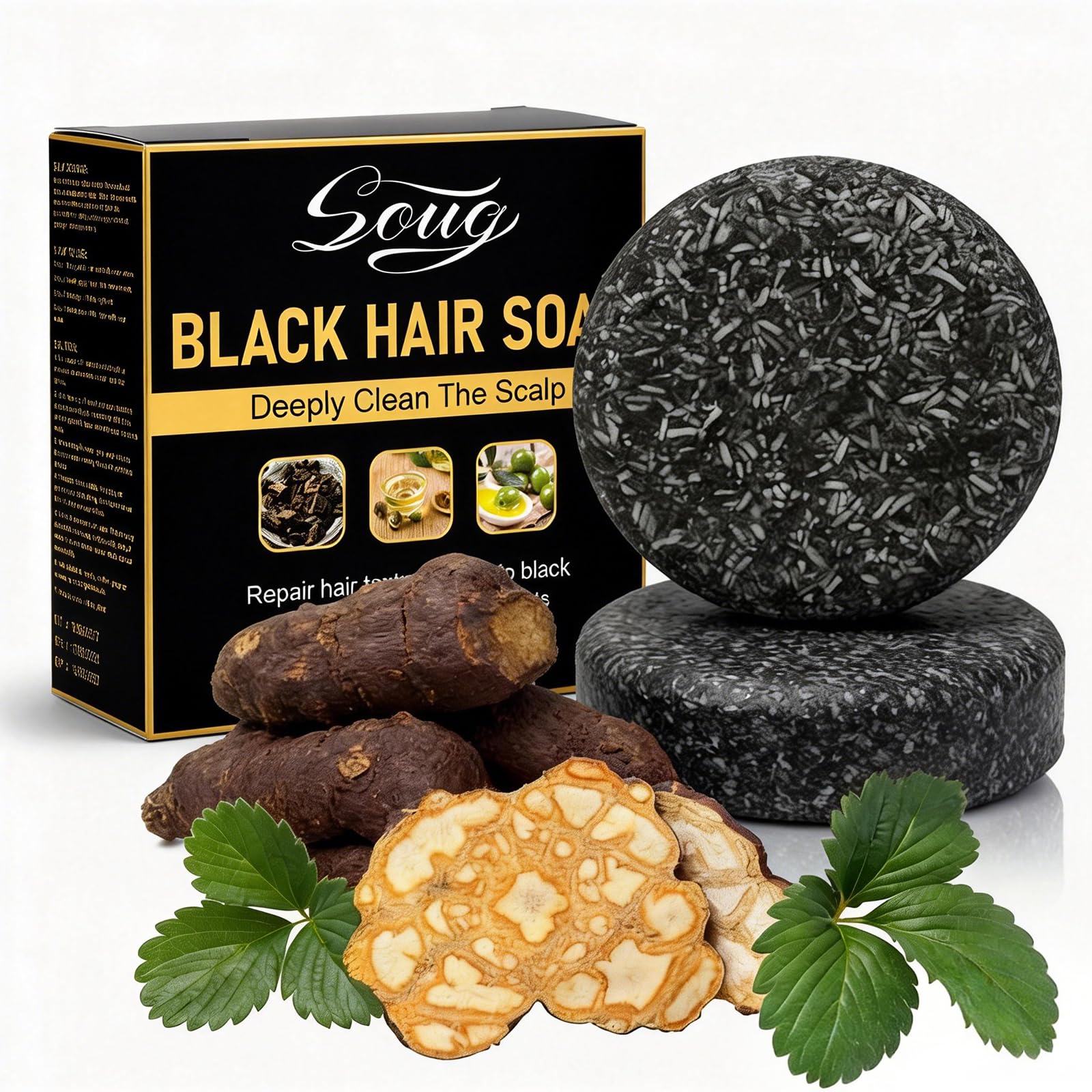 Gray Hair Reverse Bar | Black Soap for Grey Hair – Deep Nourishment