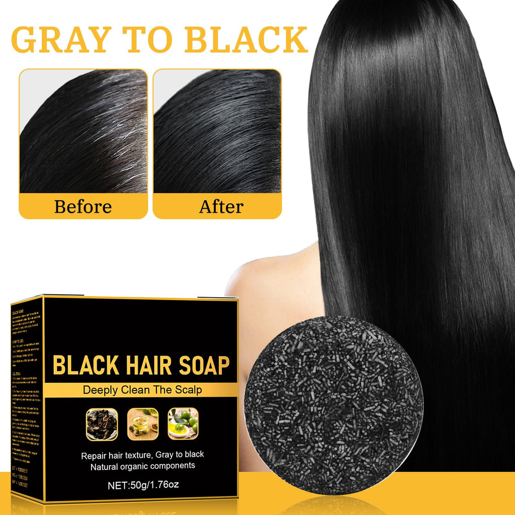 Gray Hair Reverse Bar | Black Soap for Grey Hair – Deep Nourishment