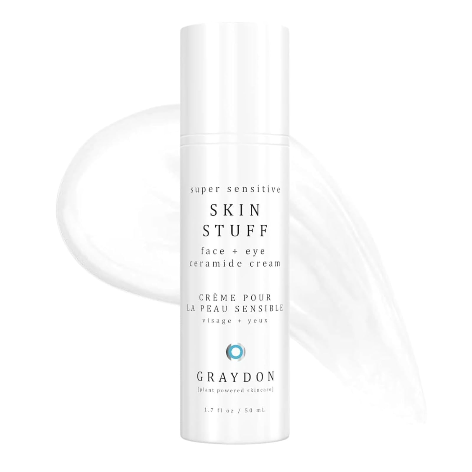 Graydon Skin Stuff Face & Eye Ceramide Moisturizing Cream | Intense Hydration for Sensitive, Acne-Prone Skin | 1.7 oz