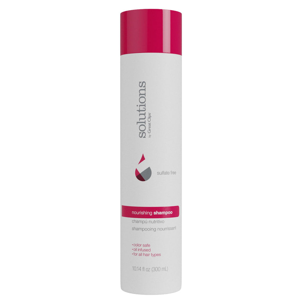 GREAT CLIPS Nourishing Shampoo with Argan Oil – Sulfate Free, 10oz, Color-Safe