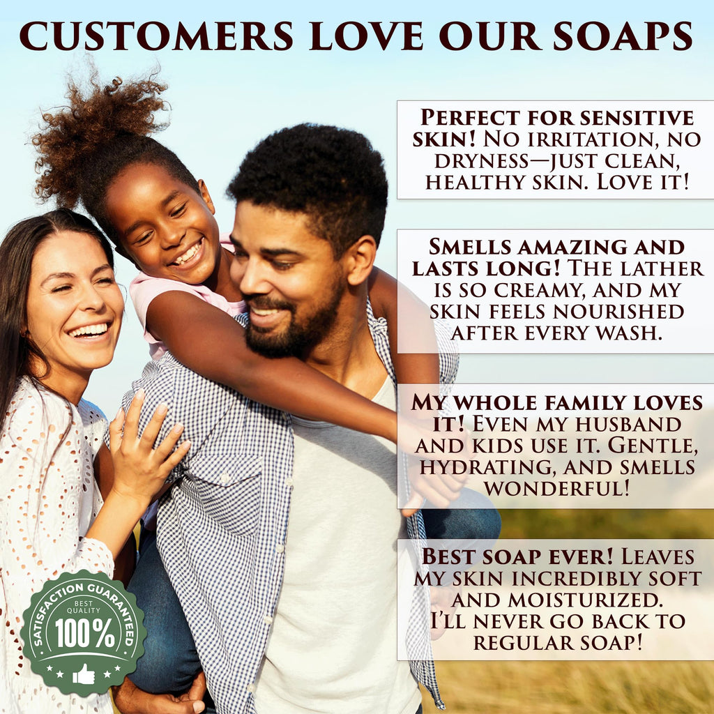 Grecian Goat Milk & Olive Oil Soap Bar 3-Pack – Black Raspberry Vanilla, Made in USA