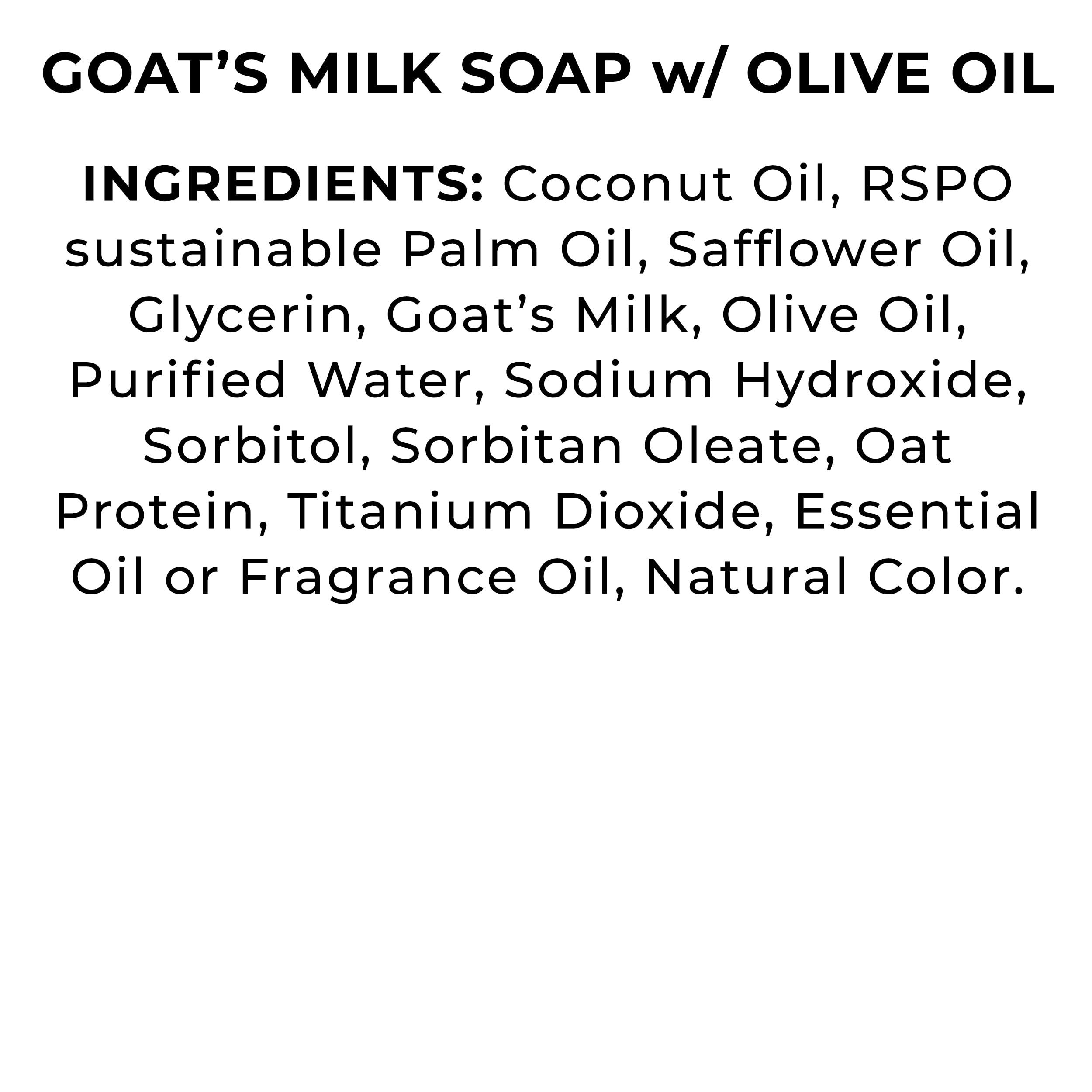 Grecian Goat Milk & Olive Oil Soap Bar 3-Pack – Black Raspberry Vanilla, Made in USA
