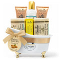 The Grecian Soap Company Deluxe Gift Basket – Goat Milk & Olive Oil Skin Care Set (6pcs) | Almond Scent, Handmade in USA