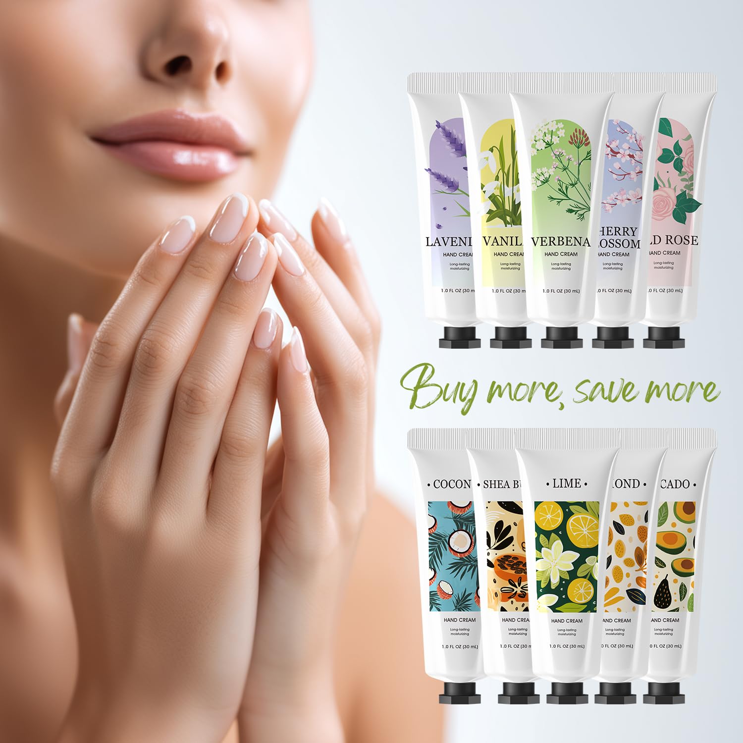 Green Canyon Spa Hand Cream 50-Pack – Mini Travel Lotions, 10 Scents