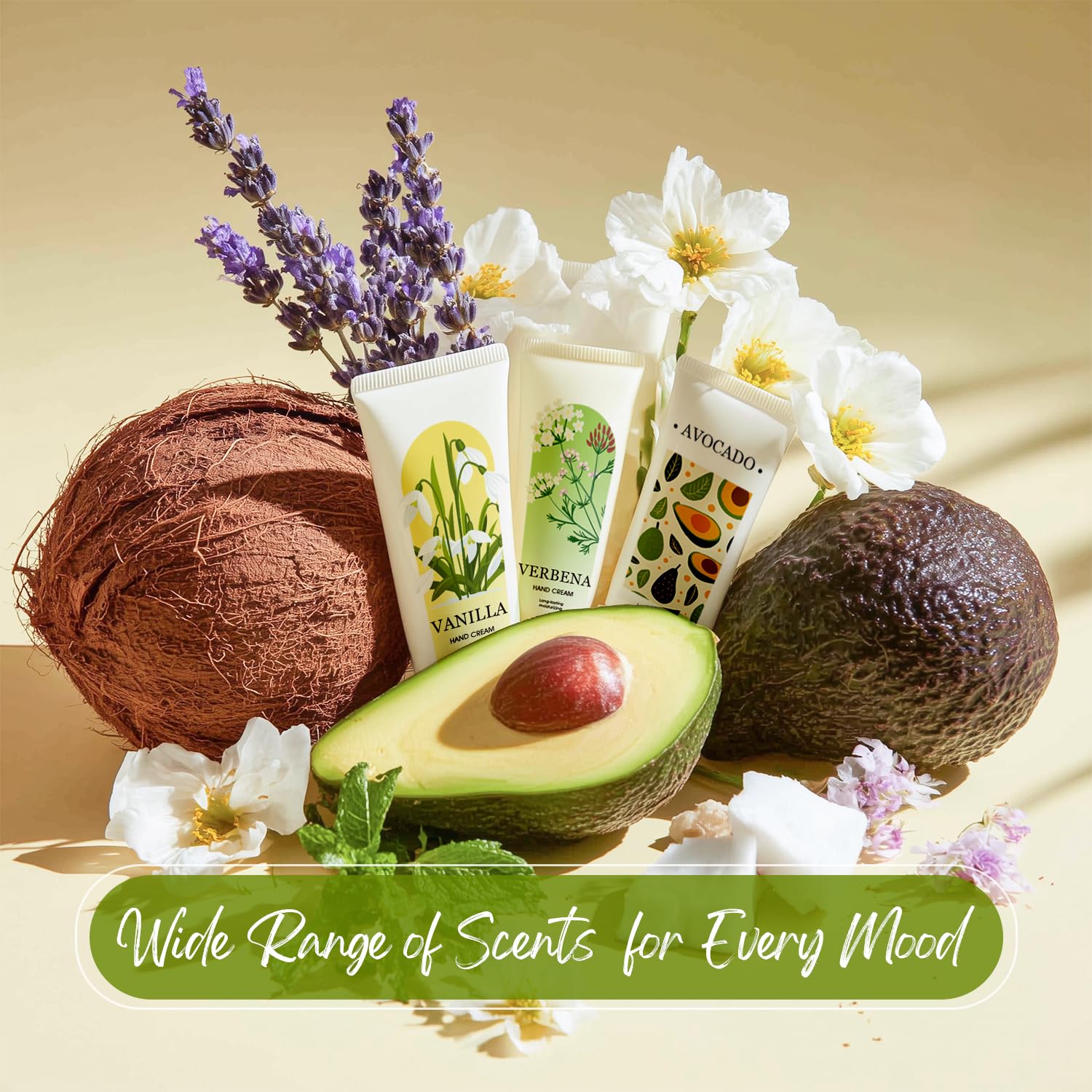 Green Canyon Spa Hand Cream 50-Pack – Mini Travel Lotions, 10 Scents