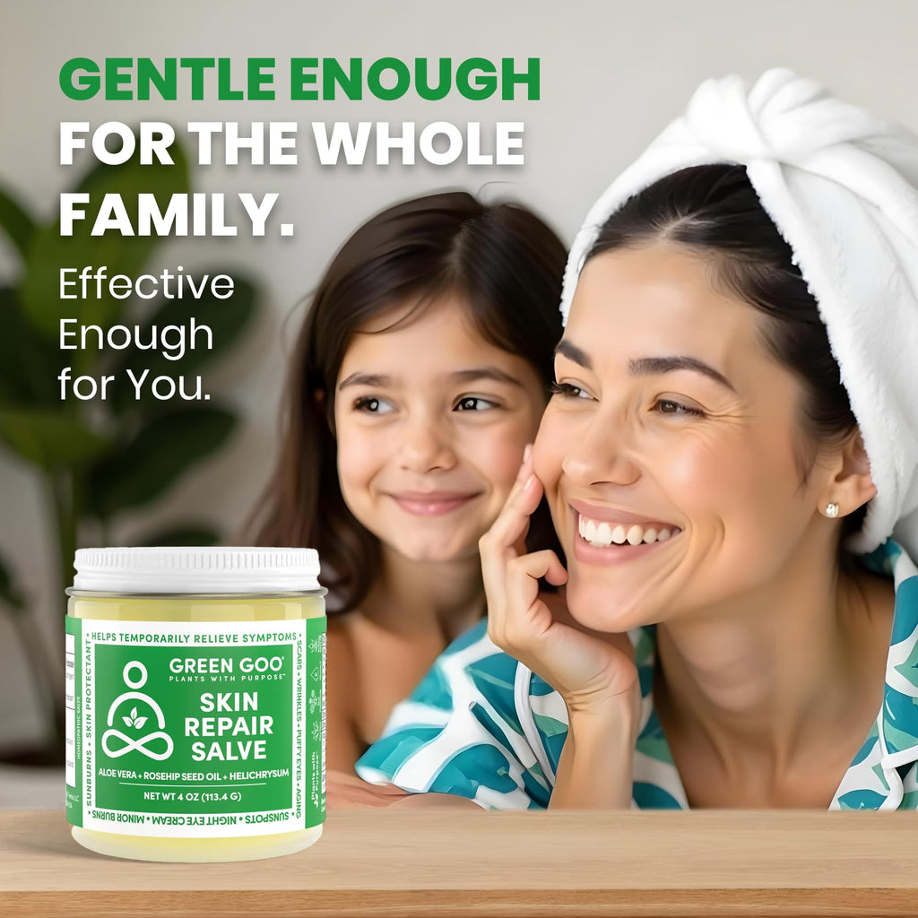 Green Goo Skin Repair Salve — Natural Face & Body Moisturizer, 4 Oz