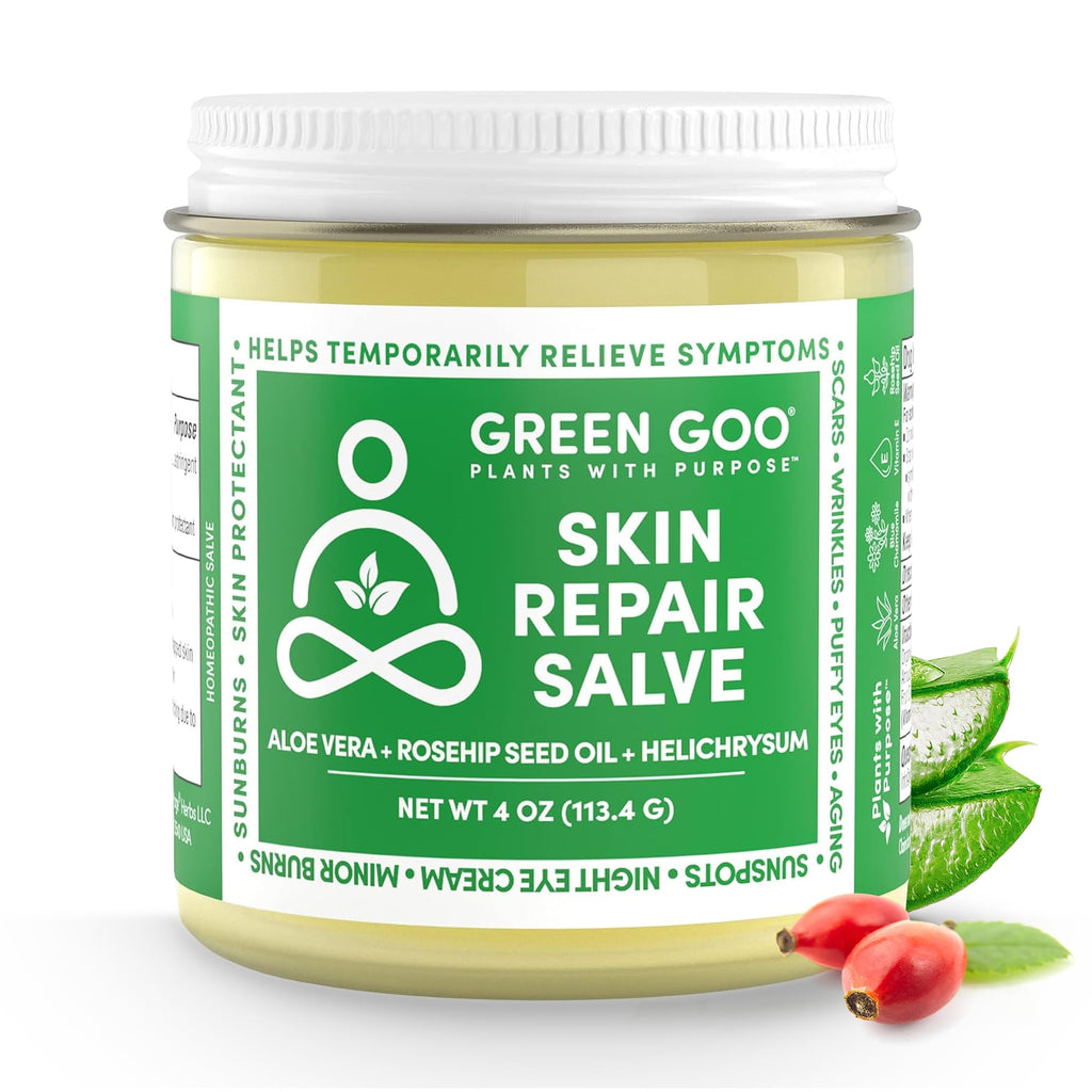 Green Goo Skin Repair Salve — Natural Face & Body Moisturizer, 4 Oz
