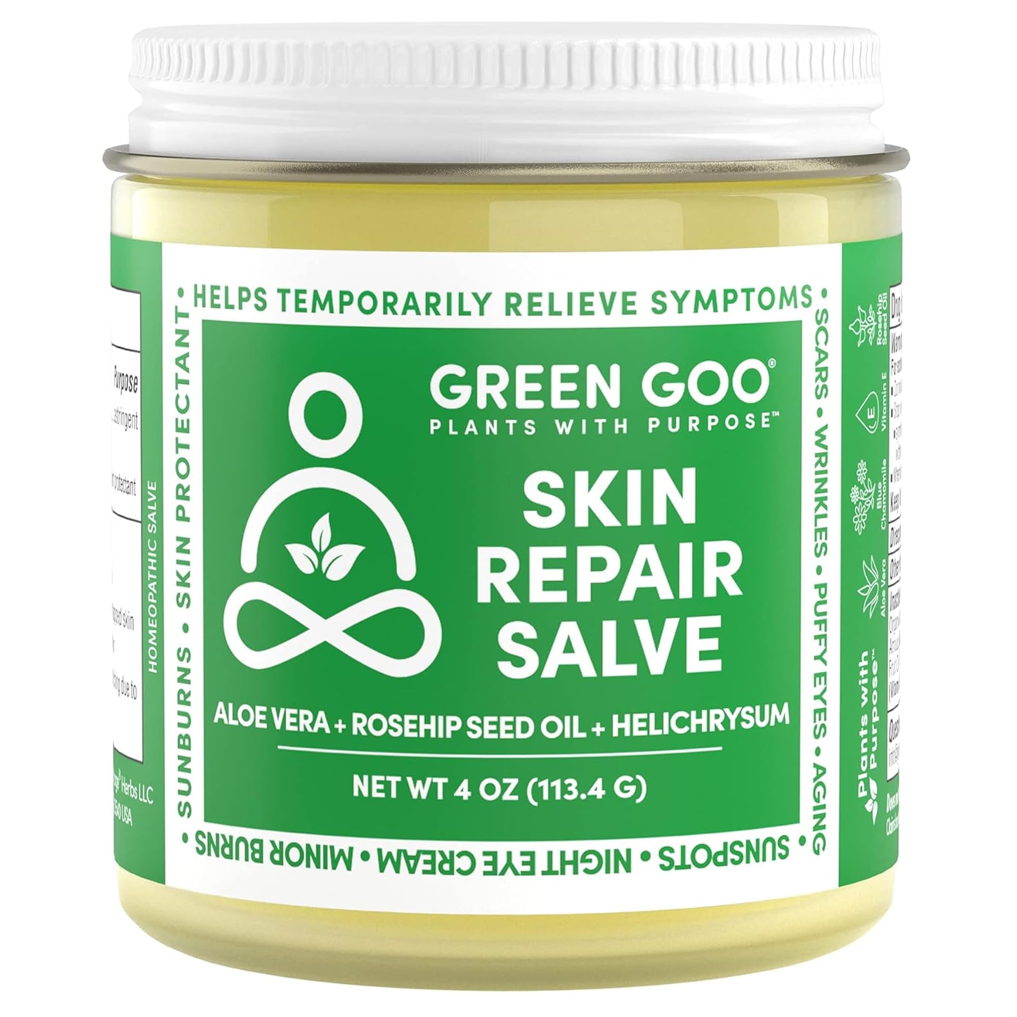 Green Goo Skin Repair Salve — Natural Face & Body Moisturizer, 4 Oz