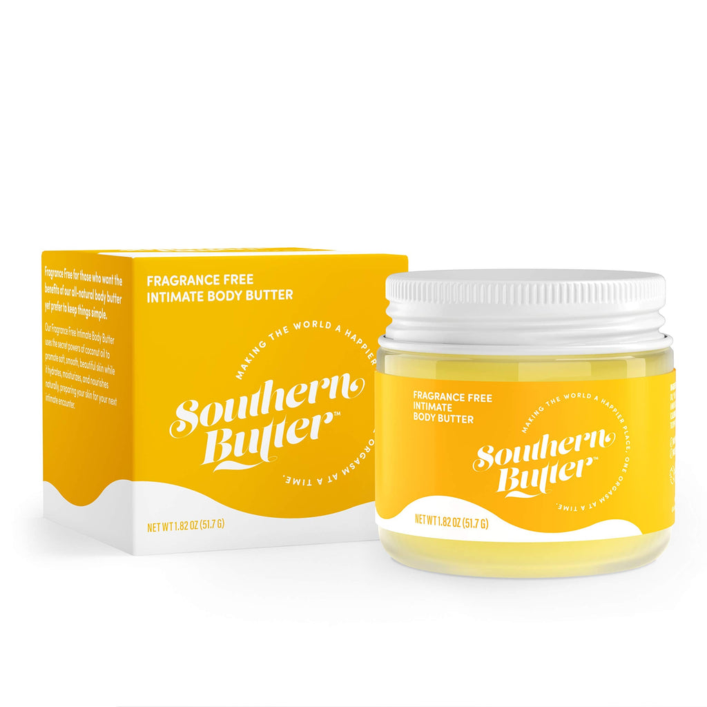 Green Goo Southern Butter Natural Intimate Body Butter – Fragrance Free, 1.82 oz Jar