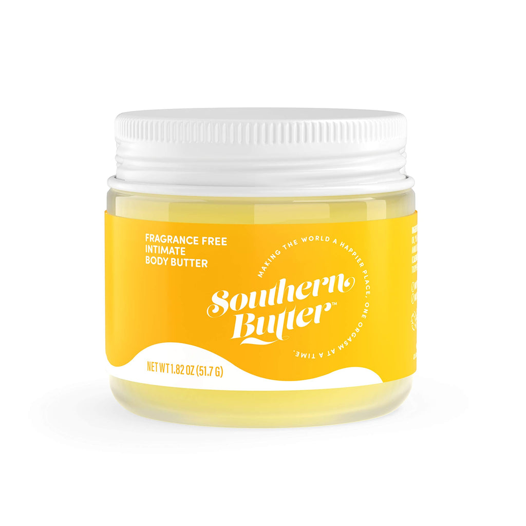 Green Goo Southern Butter Natural Intimate Body Butter – Fragrance Free, 1.82 oz Jar