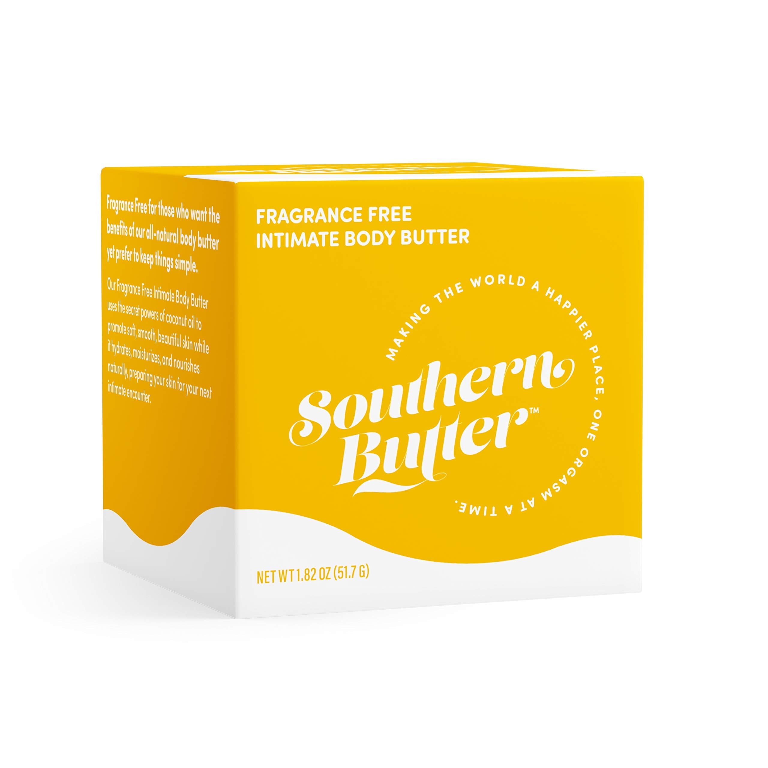Green Goo Southern Butter Natural Intimate Body Butter – Fragrance Free, 1.82 oz Jar