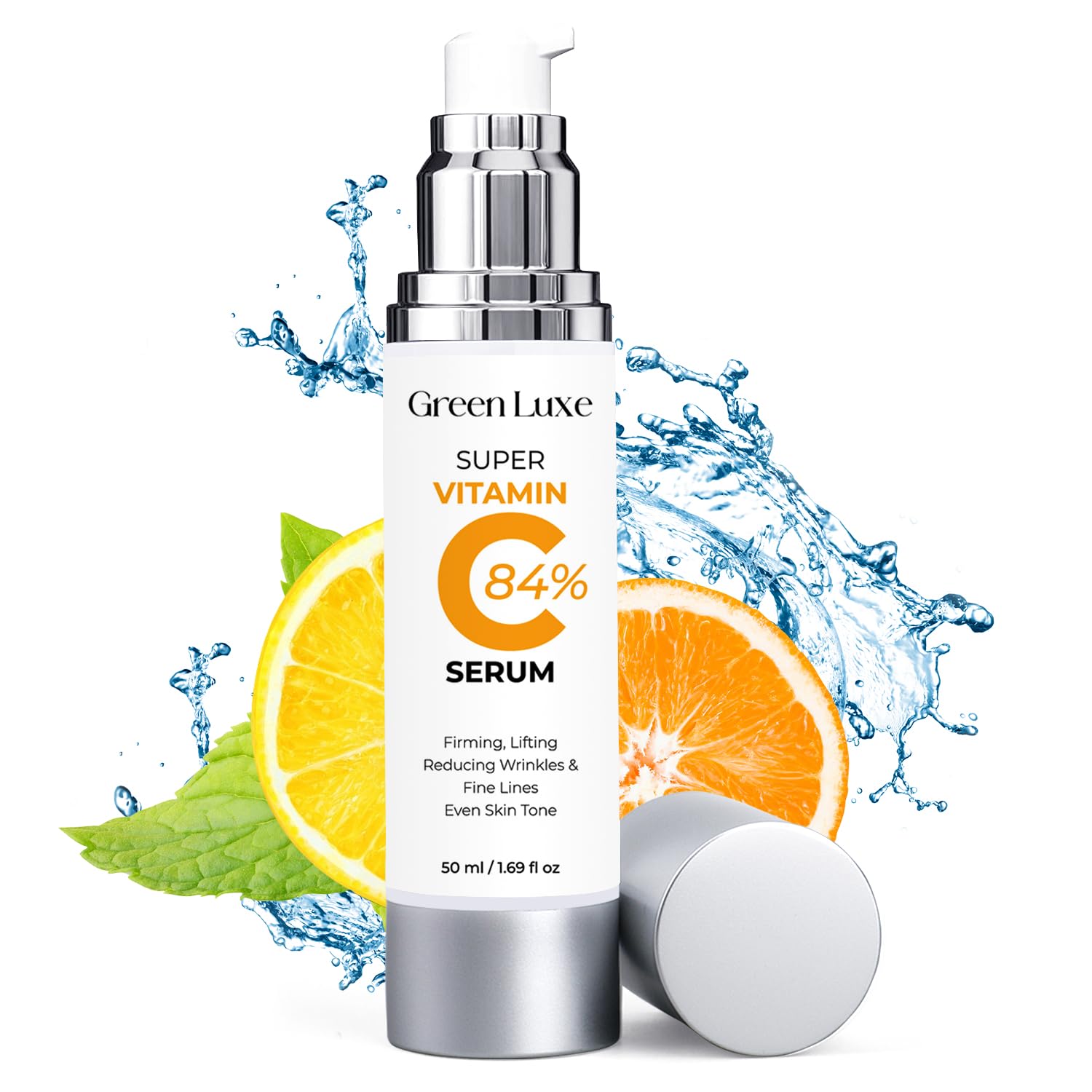 Green Luxe Super Vitamin C Serum for Mature Skin – Hydration & Anti-Aging (1.69 oz)