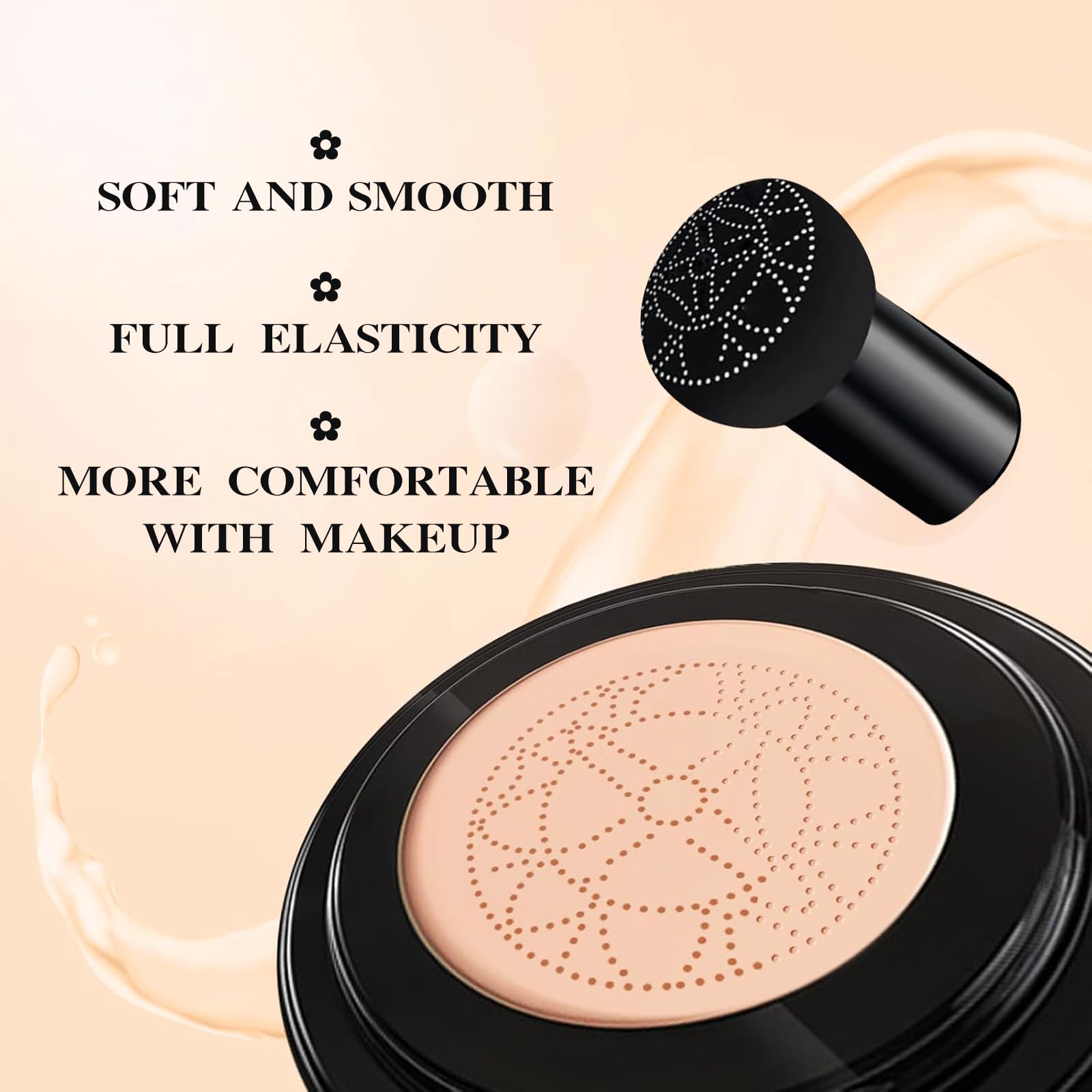 Green Tomato Luvie Glow Foundation Cushion – Hydrating, Buildable Coverage (Warm, 0.64 oz)