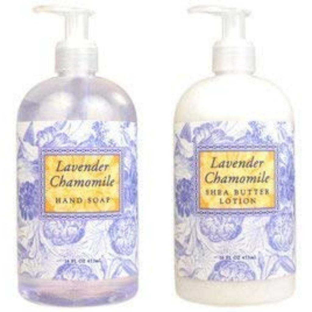 Greenwich Bay Lavender Chamomile Hand Soap & Lotion – 16 oz Duo (2-Pack)
