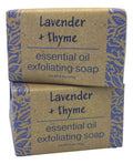 Greenwich Bay Trading Co Lavender & Thyme Exfoliating Bath Bar Soap – Set of 2, 8.6 oz Each