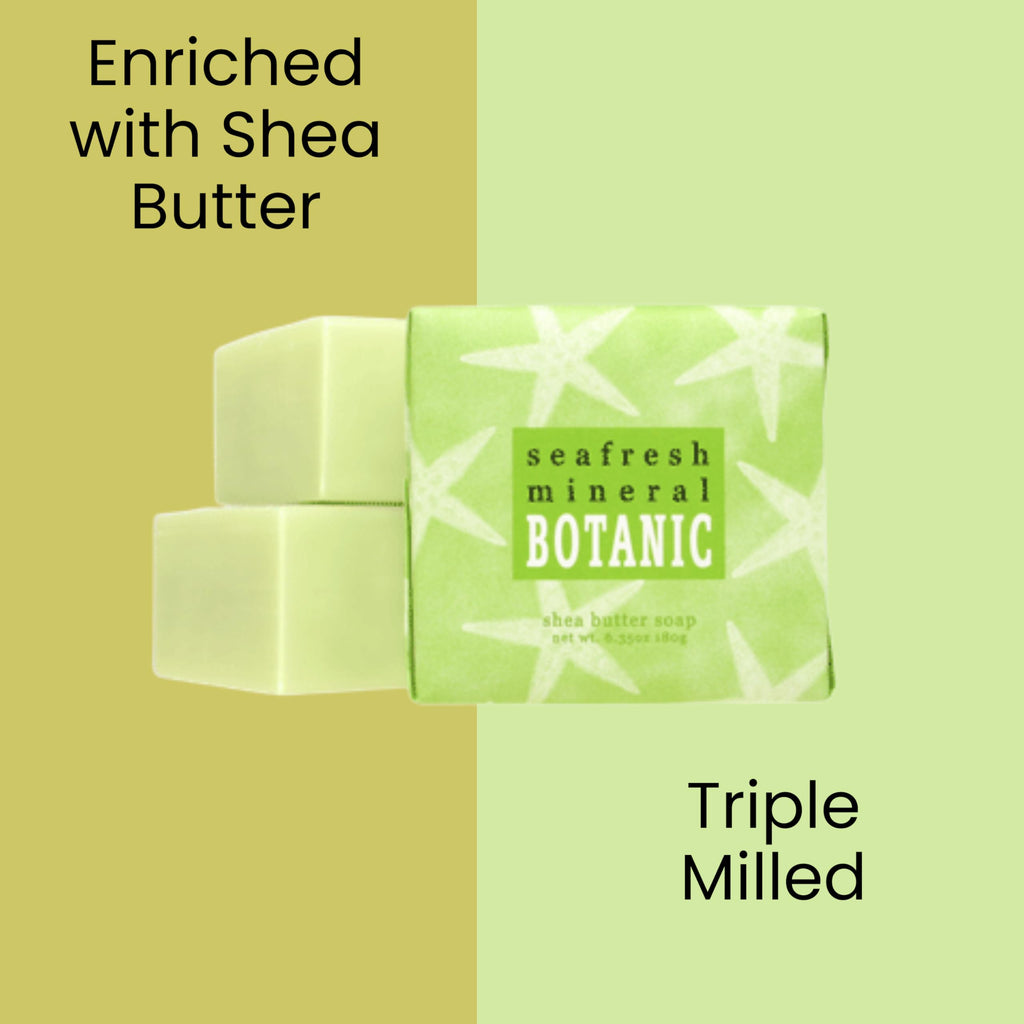 Greenwich Bay Mini Botanical Soap Bars – 12 Pack Travel-Size Seafresh Mineral Scent