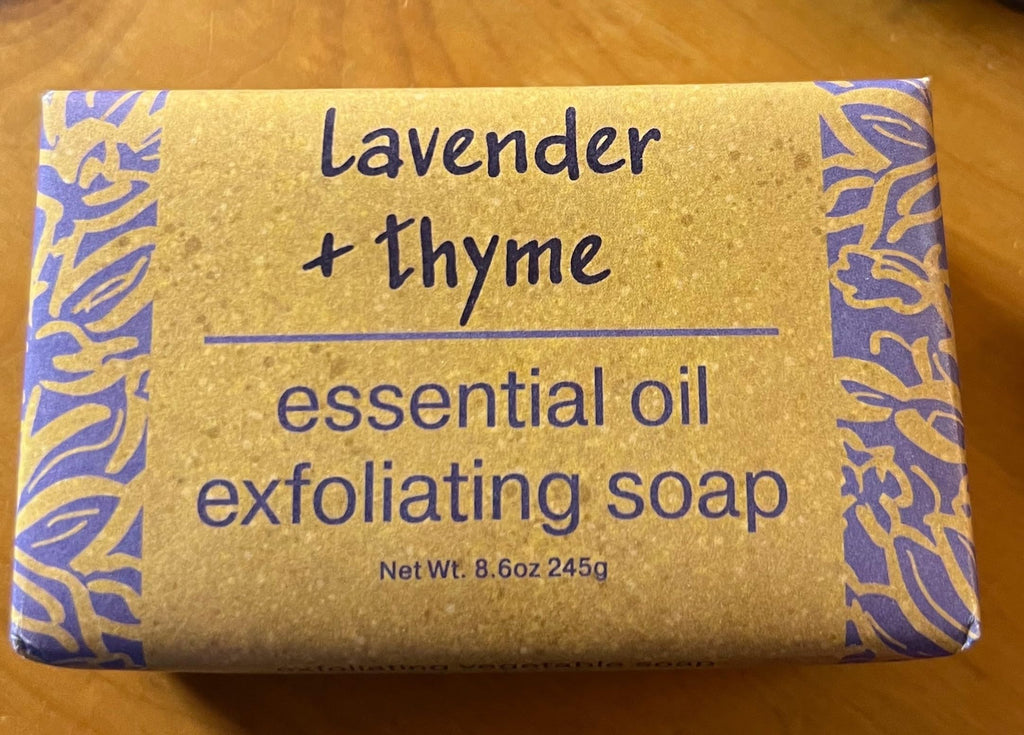 Greenwich Bay Trading Co Lavender & Thyme Exfoliating Bath Bar Soap – Set of 2, 8.6 oz Each