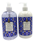 Greenwich Bay Paris Lavender Hand Soap & Shea Butter Lotion Set – 16 oz Each