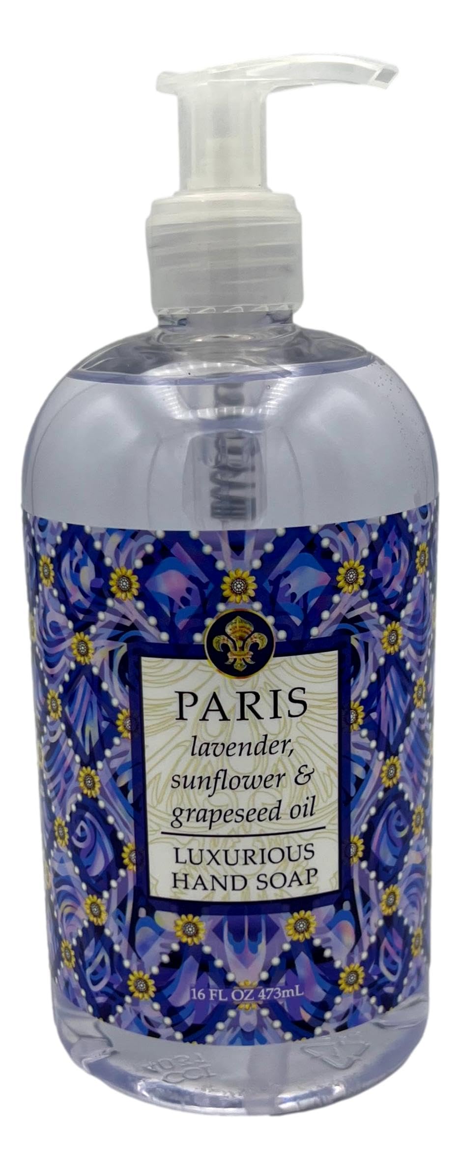 Greenwich Bay Destination Collection Paris Hand Soap & Shea Butter Lotion Set – 16 oz Each, Purple & White