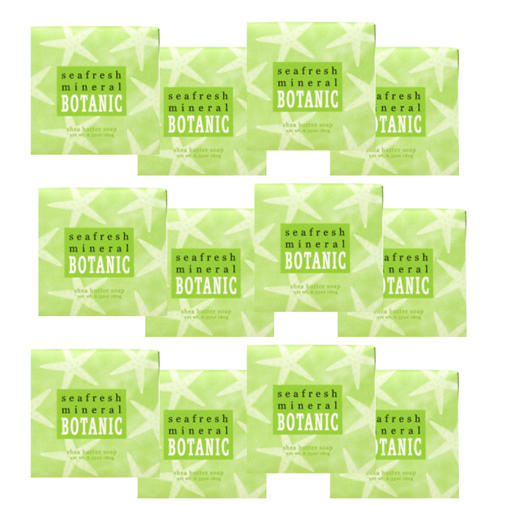 Greenwich Bay Mini Botanical Soap Bars – 12 Pack Travel-Size Seafresh Mineral Scent