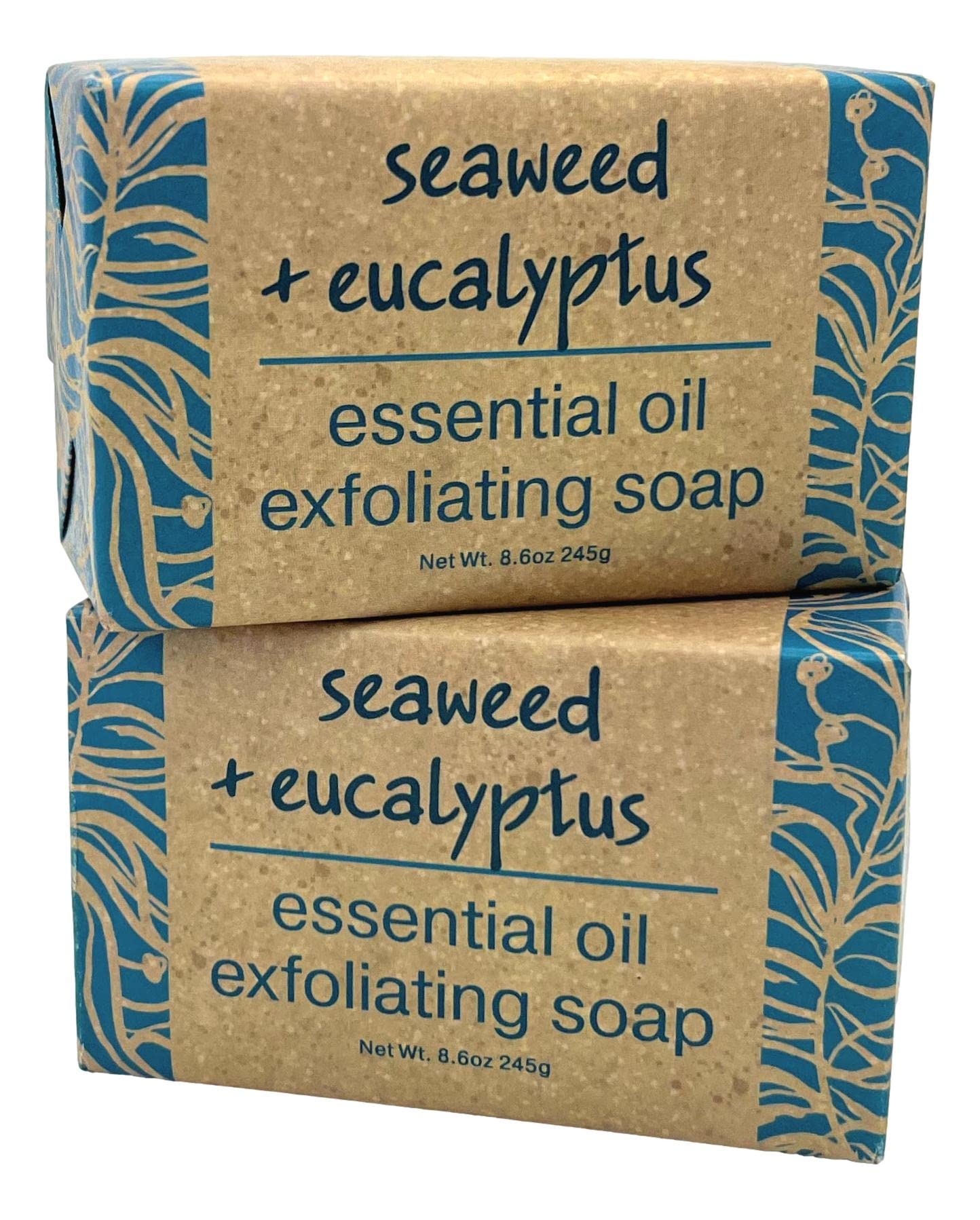 Greenwich Bay Seaweed & Eucalyptus Exfoliating Bath Bar — Set of 2 (8.6 oz each)