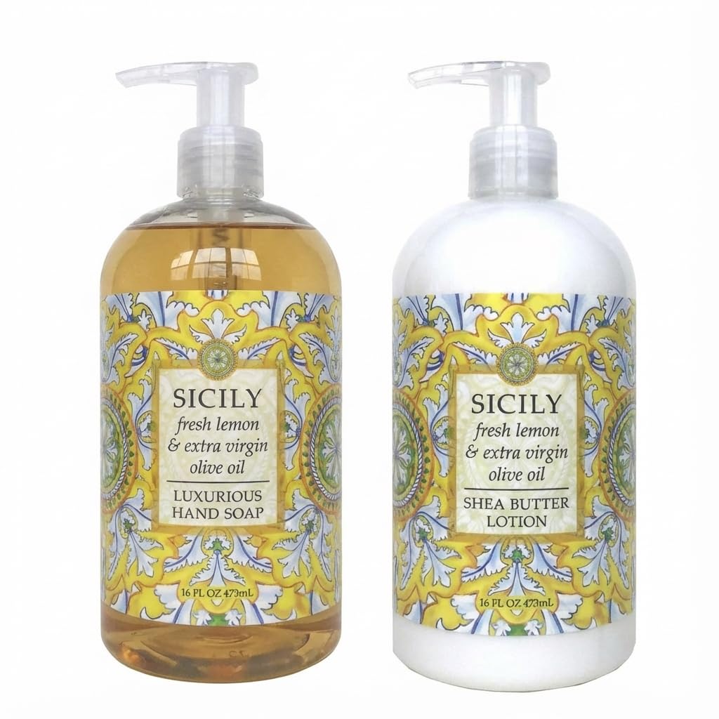 Greenwich Bay Sicily Soap & Lotion Set 16oz – Citrus Scent & Hydration