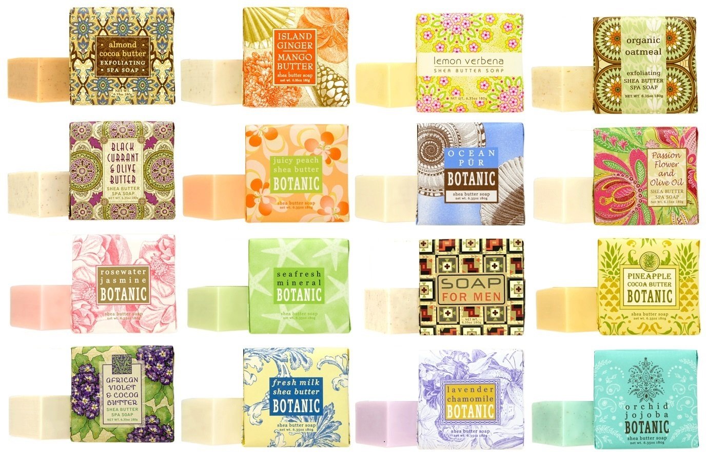 Greenwich Bay Trading Company Soap Sampler – 16 x 1.9oz Bars (French-Milled)