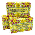 Greenwich Bay Trading Co Lemongrass & Tea Shea Butter Soap — Set of 3 Bars (6.4 oz each)