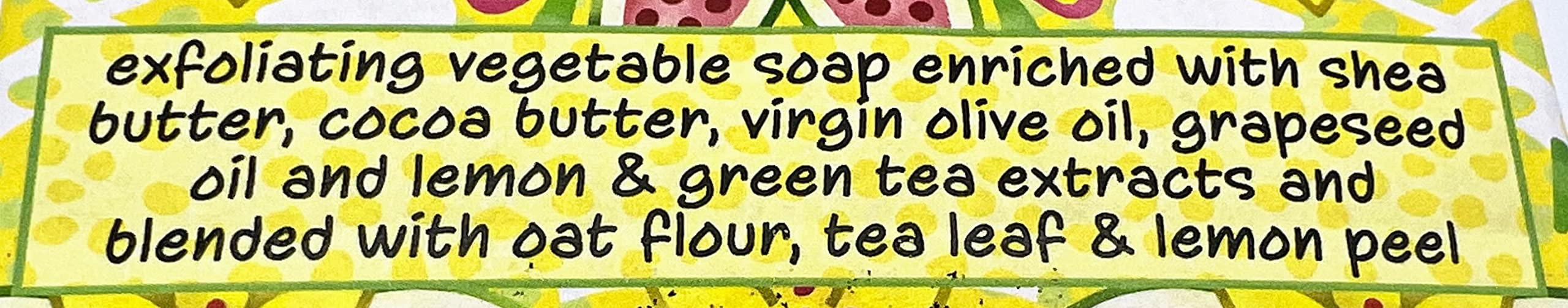 Greenwich Bay Trading Co Lemongrass & Tea Shea Butter Soap — Set of 3 Bars (6.4 oz each)