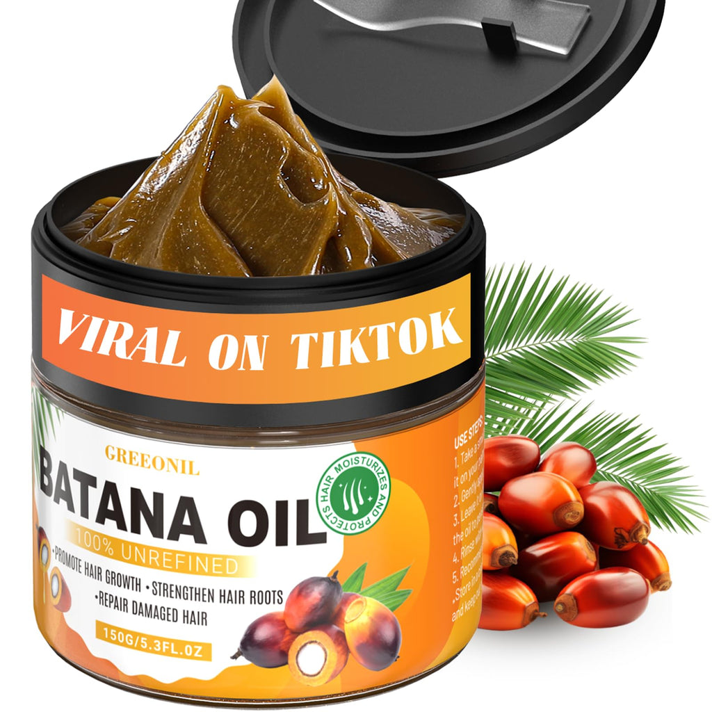 GREEONIL Batana Oil for Hair Growth – 100% Pure, Unrefined Batana Oil (5.3 oz)