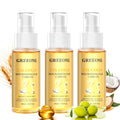 GREEONIL Olive Oil Serum – Frizz Control & Shine, 3-Pack with 24K Gold, Argan, Coconut & Vitamin E