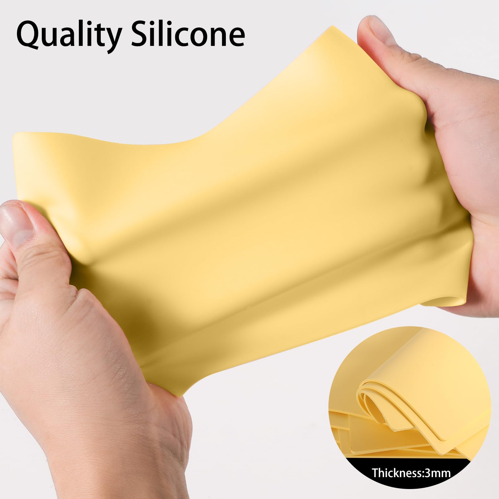 GRELEON Tattoo Practice Skin Kit — 10pcs, 3mm Thick, 11.7 x 7.8 in, Silicone