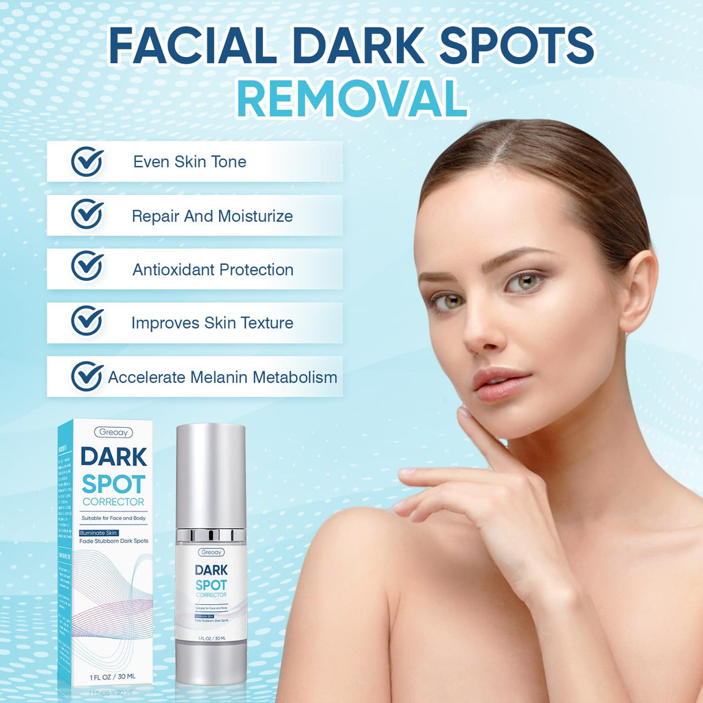 Greoay Dark Spot Remover Serum for Face & Body – Hyperpigmentation Treatment, Brighten & Even Skin Tone, 2 x 1 Fl Oz