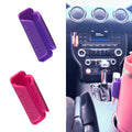 Grippy Lippy Durable Lip Balm Holder – 2 Pack (Pink & Purple) | Lip Gloss, Balm & Oil Organizer for Car, Home, Travel