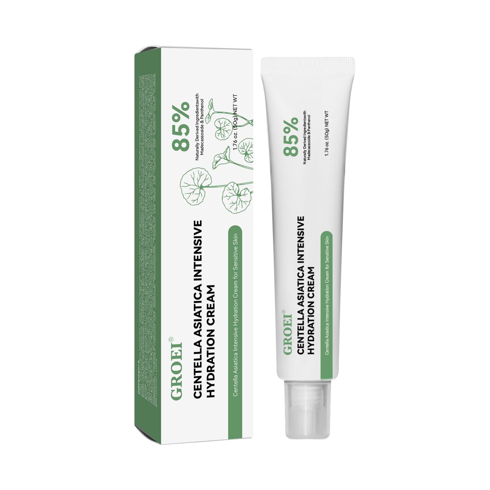 GROEI Centella Asiatica Intensive Hydration Cream - 85% Natural Ingredients | 50g