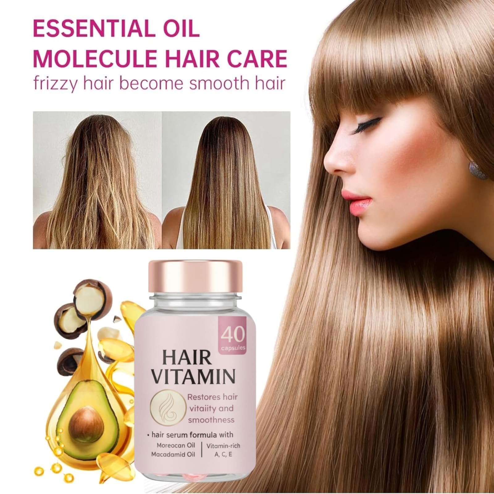 GROEI Onion Shampoo & Conditioner Duo + 40 Leave-in Capsules – Hydrating & Repair Kit (496 ml)