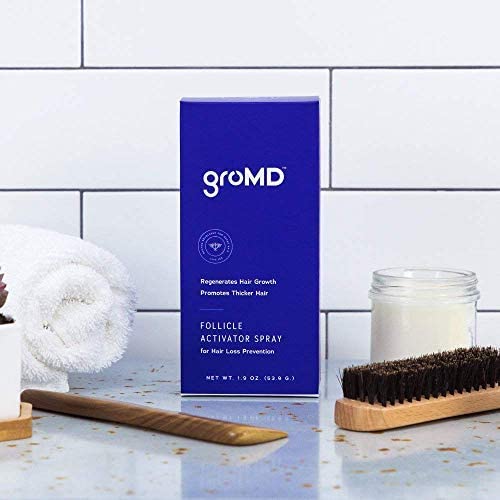 GroMD Hair Loss Serum — Doctor-Developed Hair Growth Treatment with DHT Blocking, Argan Oil & Caffeine | 60 Day Supply