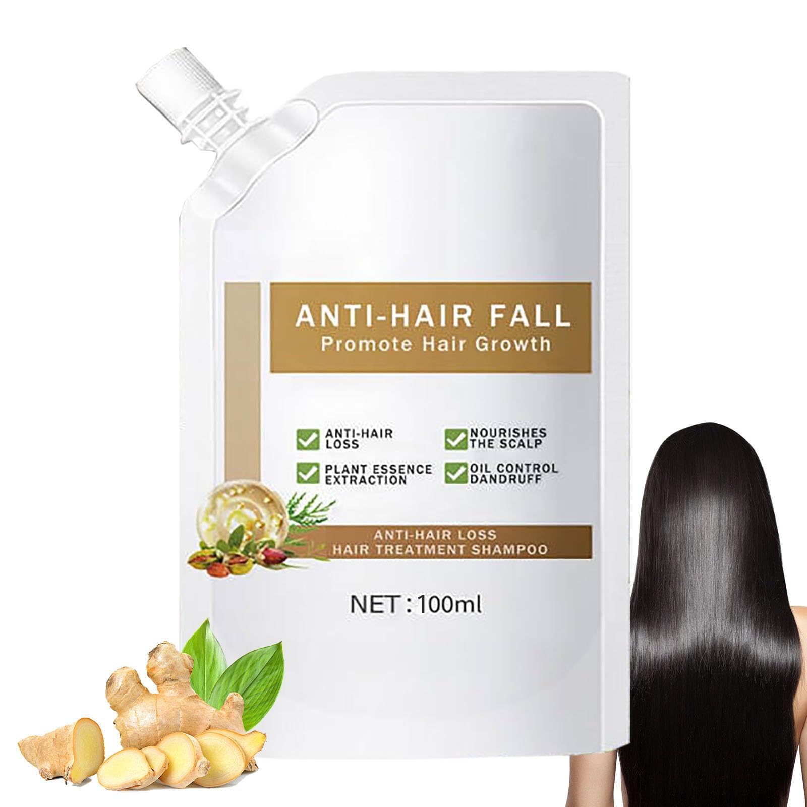 Grospe Anti-Hair Fall Shampoo | Nourishing Botanical Blend for All Hair Types – 3.52 oz