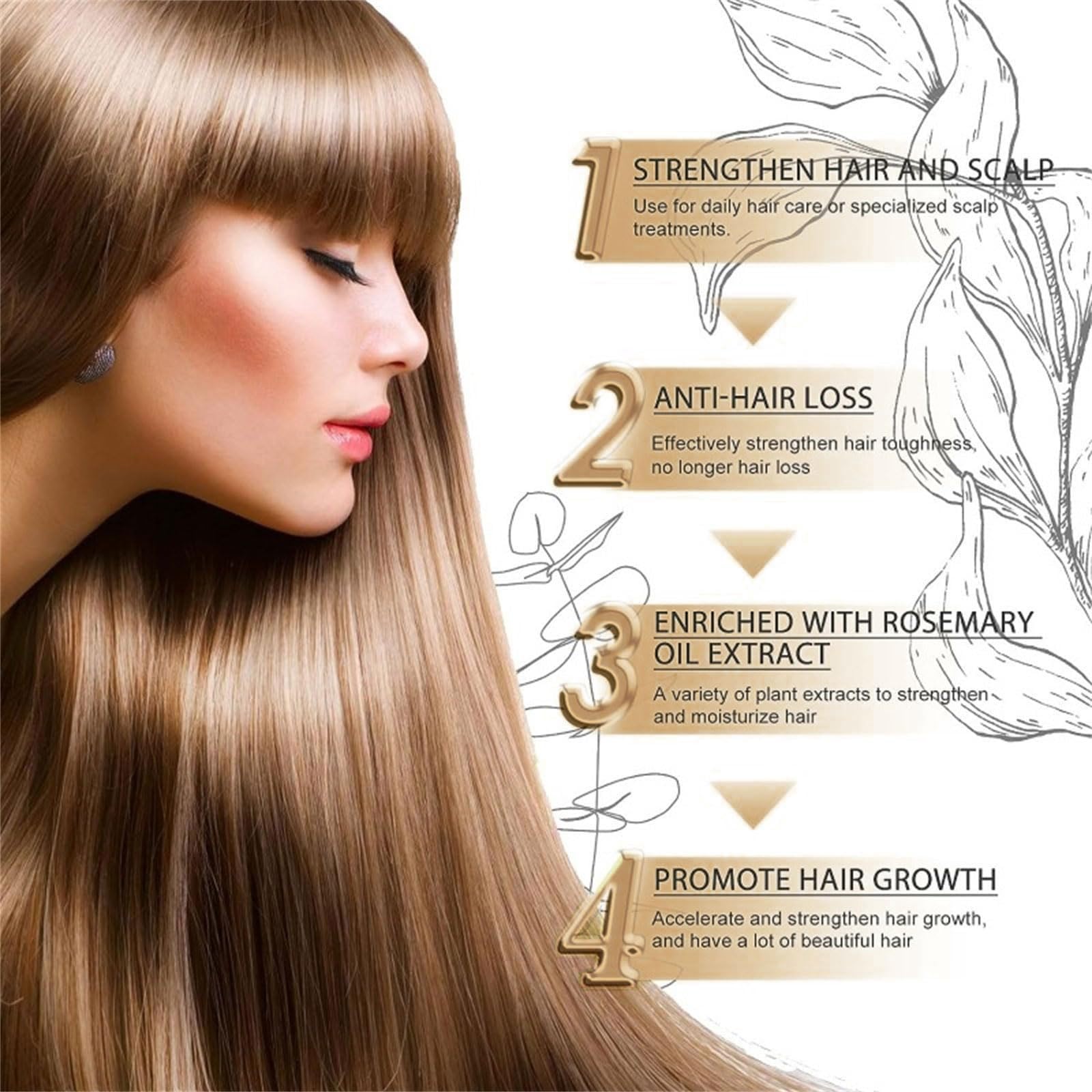 Grospe Anti-Hair Fall Shampoo | Nourishing Botanical Blend for All Hair Types – 3.52 oz