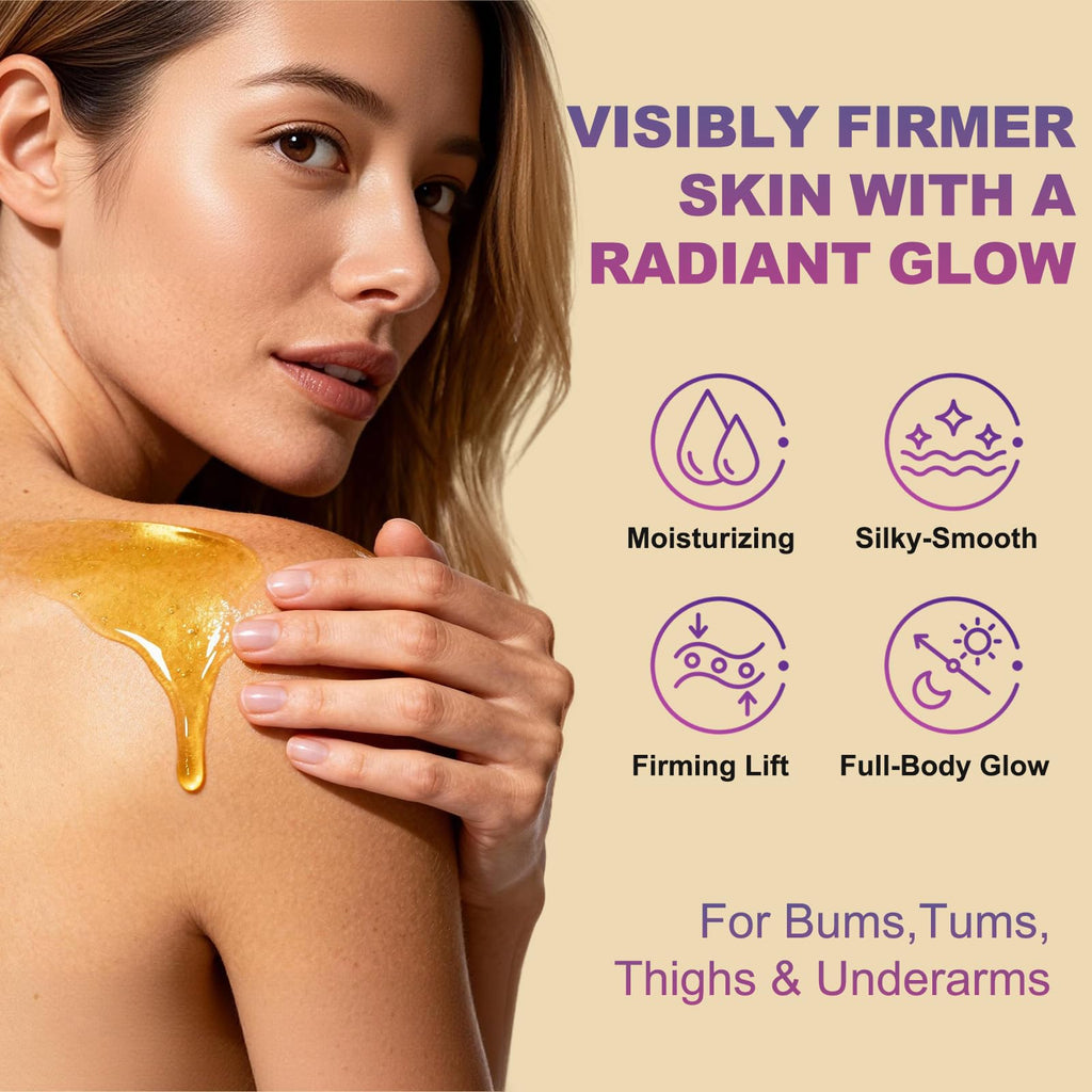 GROW DATE Body Firming Oil – Luxury After Shower Body Oil with Lavender | 4 fl oz