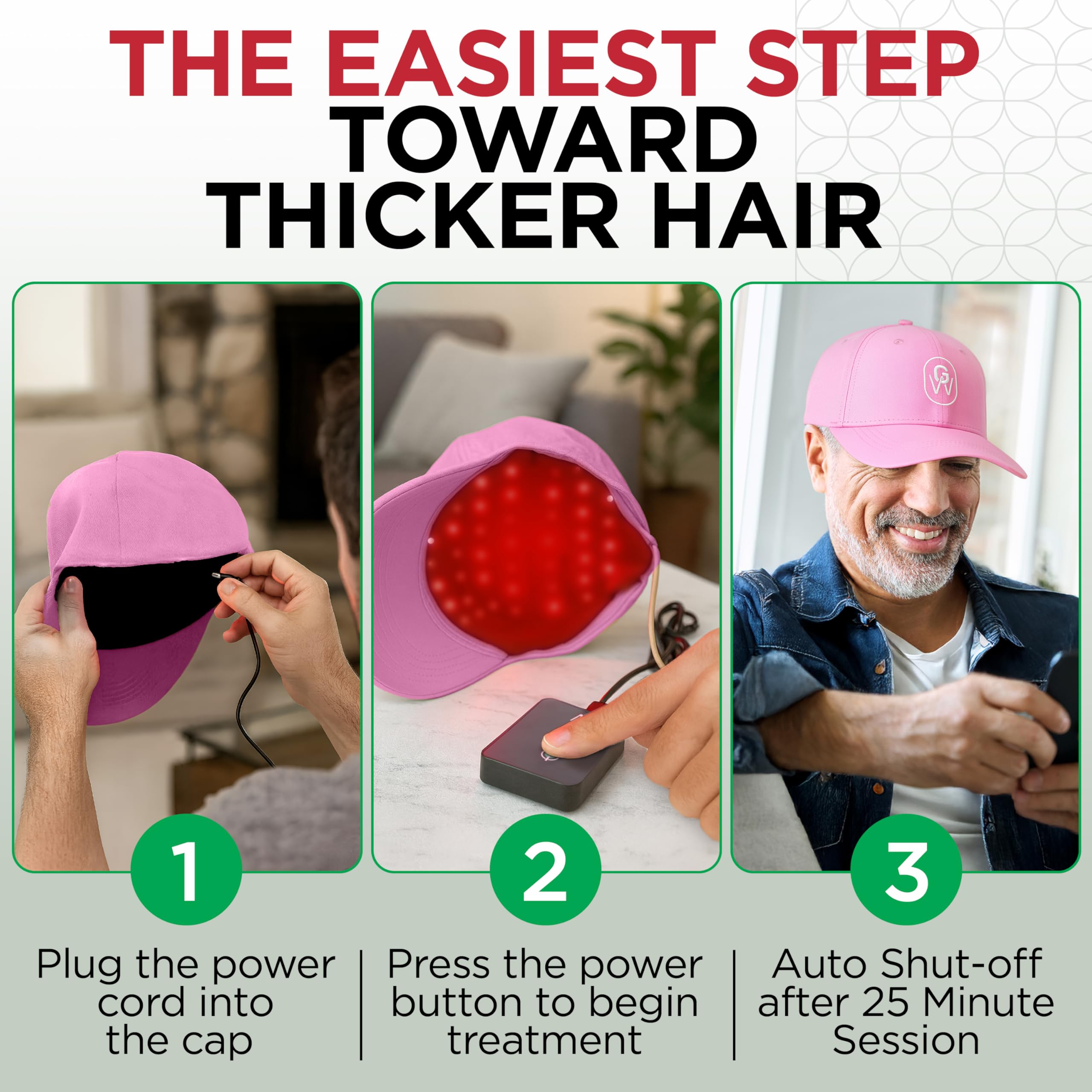 GroWell Red Light Therapy Hair Growth Cap – FDA-Cleared Laser & LED Hair Regrowth