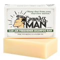Grown Ass Man Co. Solid Shampoo Bar 3-in-1: Hair, Beard & Body Wash | Plastic Free & Organic, 4oz