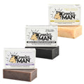 Grown Ass Man Co. Solid Shampoo Bar 3 in 1 – Hair, Beard & Body | The Gentleman 3-Pack
