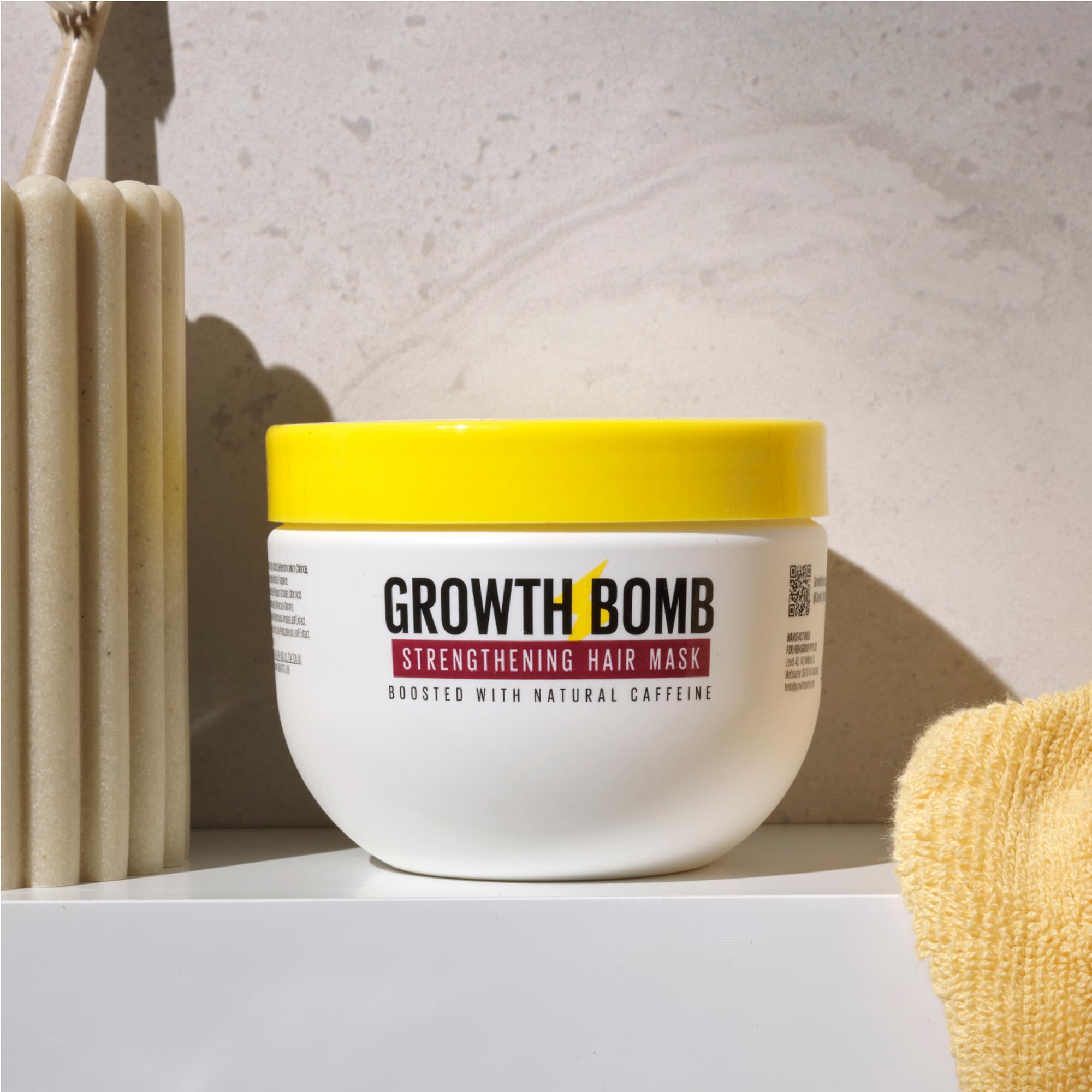 GROWTH BOMB Strengthening Hair Mask – Deep Conditioning for Damaged Hair (235 ml)