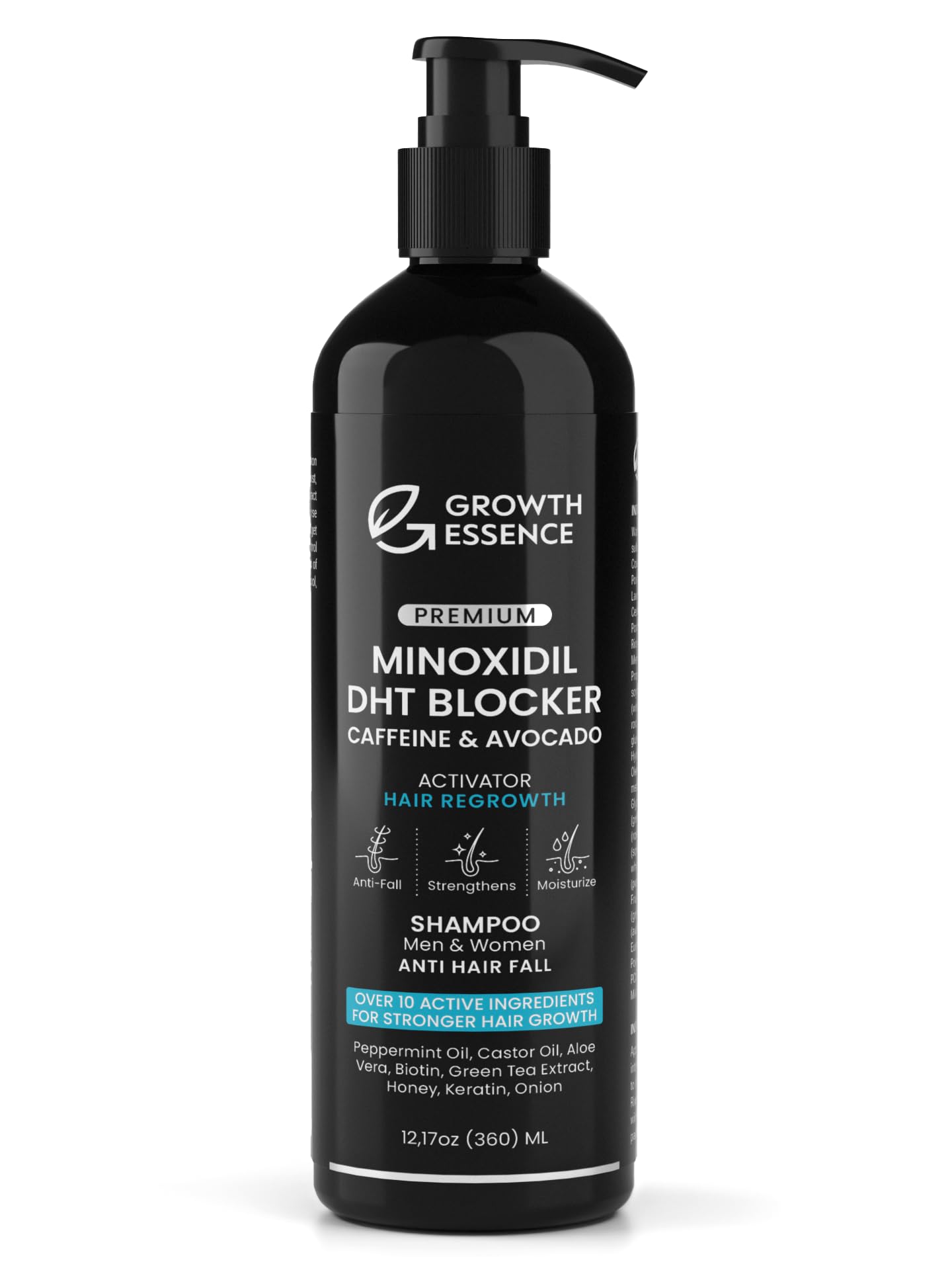Growth Essence Minoxidil & Biotin Shampoo for Hair Growth – DHT Blocker & Nourishing Formula