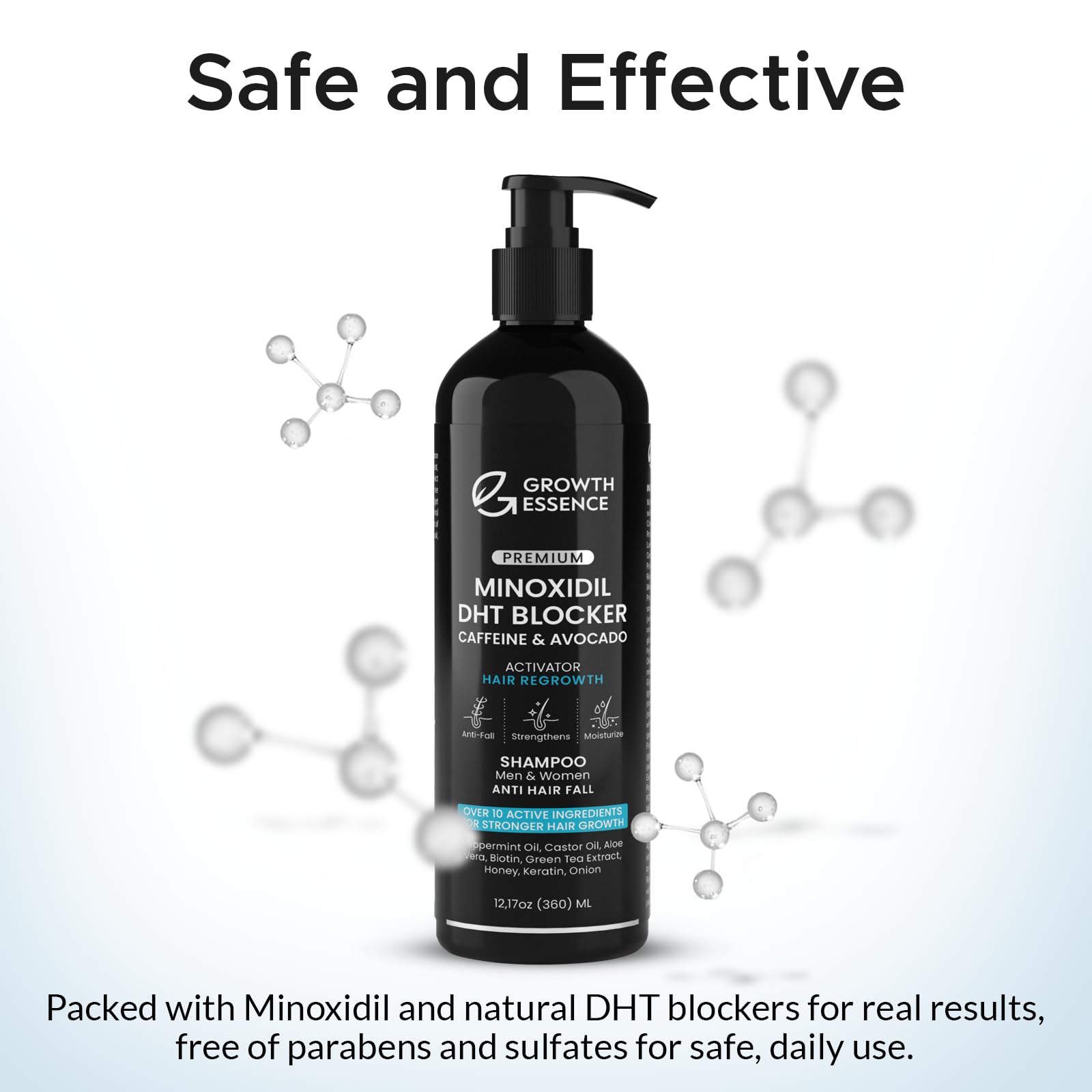 Growth Essence Twopack Thickening Hair Regrowth Shampoo – Minoxidil & Biotin