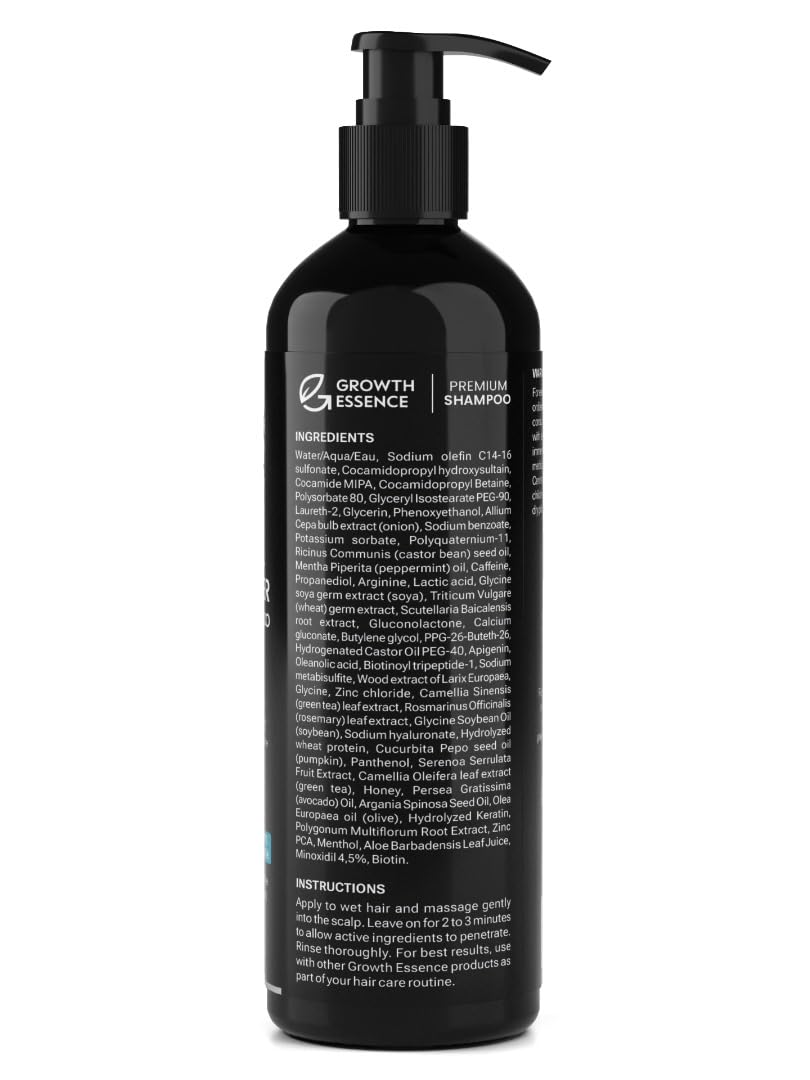 Growth Essence Twopack Thickening Hair Regrowth Shampoo – Minoxidil & Biotin