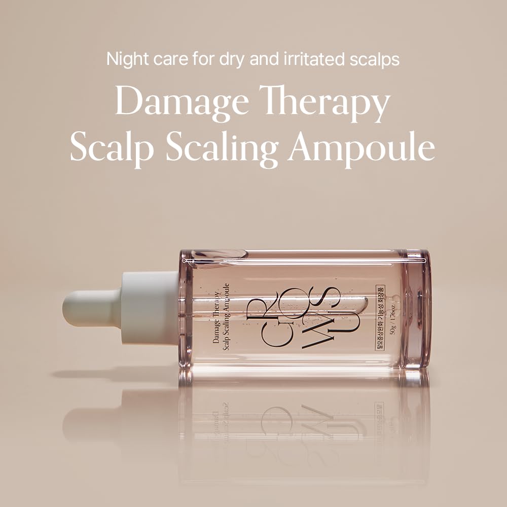 Growus Damage Therapy Scalp Ampoule – Protein & Seaweed Complex, Bulgarian Rose
