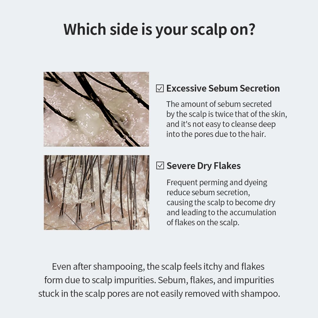 GROWUS Sea Salt Therapy Scalp Scaler — 2-in-1 Shampoo for Itchy & Oily Scalp | Salicylic Acid, Niacinamide, Dexpanthenol | 8.8 oz / 250 g | Paraben & Sulfate Free