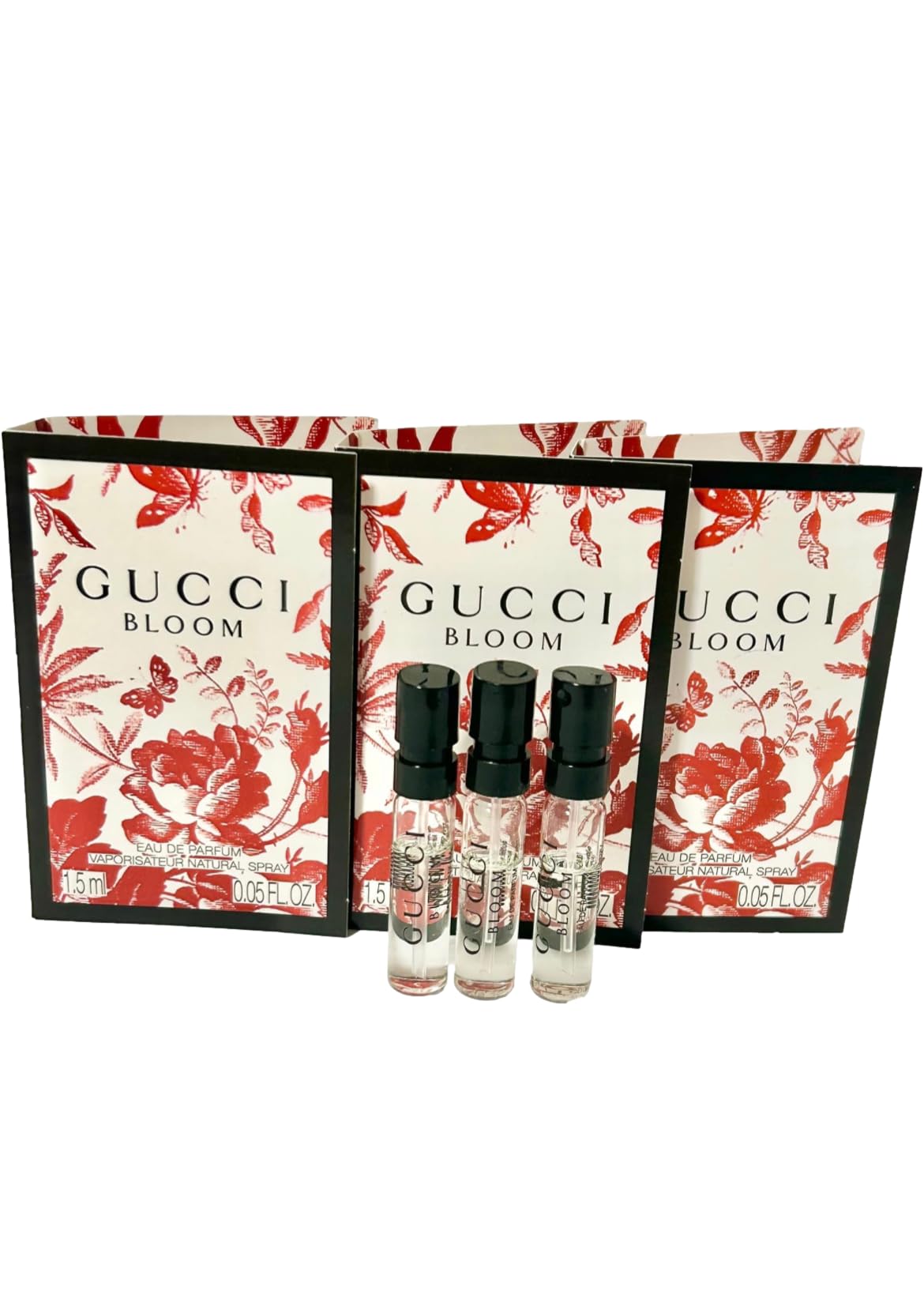 Gucci Bloom Sample Set – 3 Mini EDP Sprays (1.5 ml each) for Women
